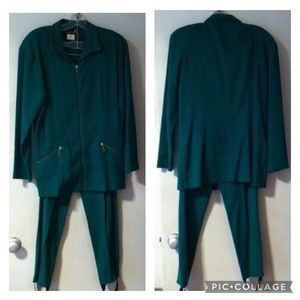 Vintage Carole Little Wool Two-Piece Suit